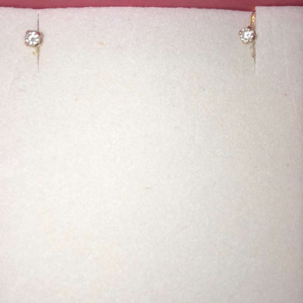 Baby girl diamond studs